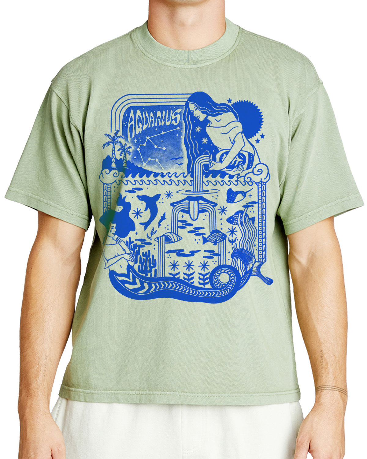 Aquarius Urban Heavyweight T-Shirt