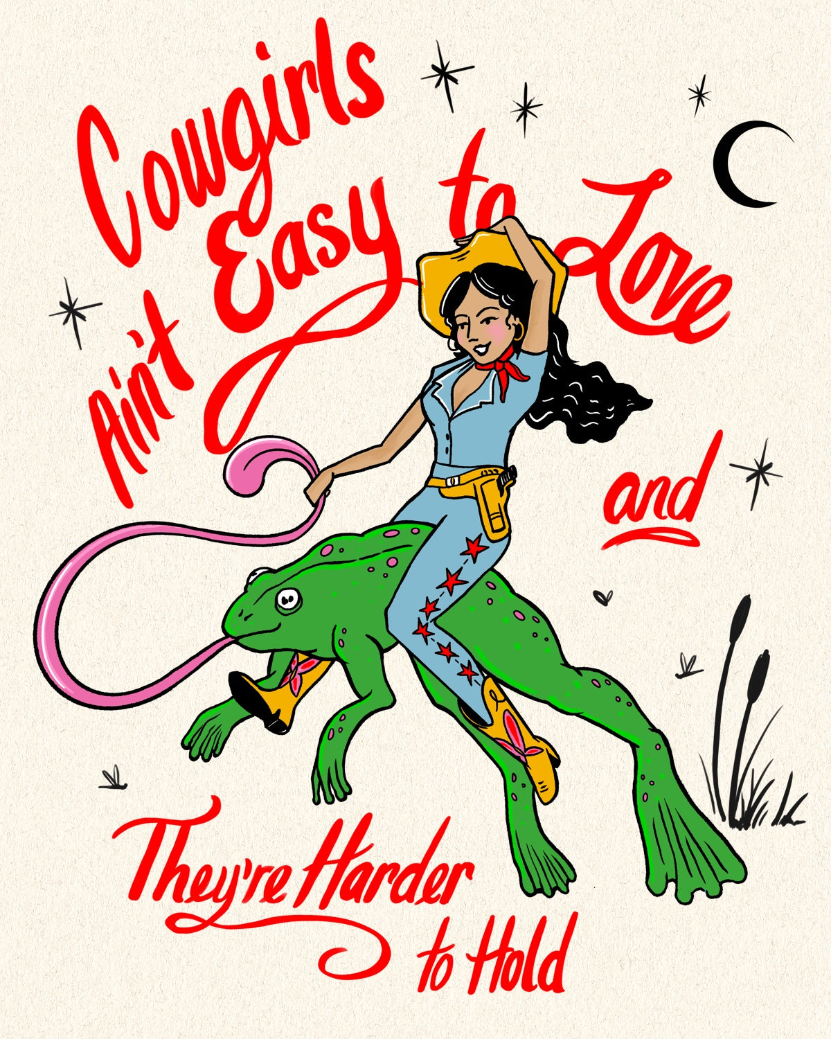 Cowgirls Ain’t Easy Tote Bag