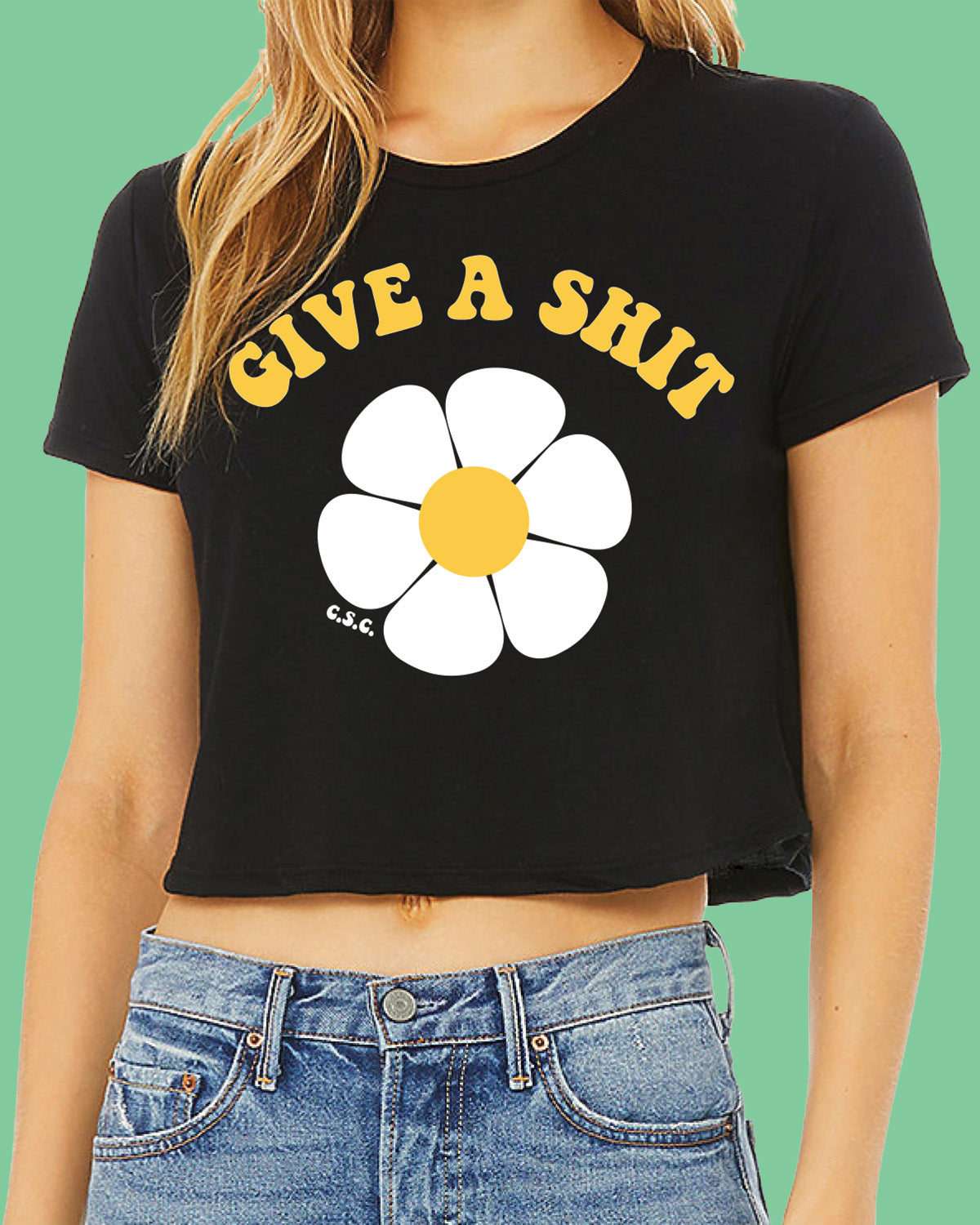 Give A Shit Flowy Crop Top