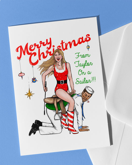 Taylor on a Sailor Christmas Card