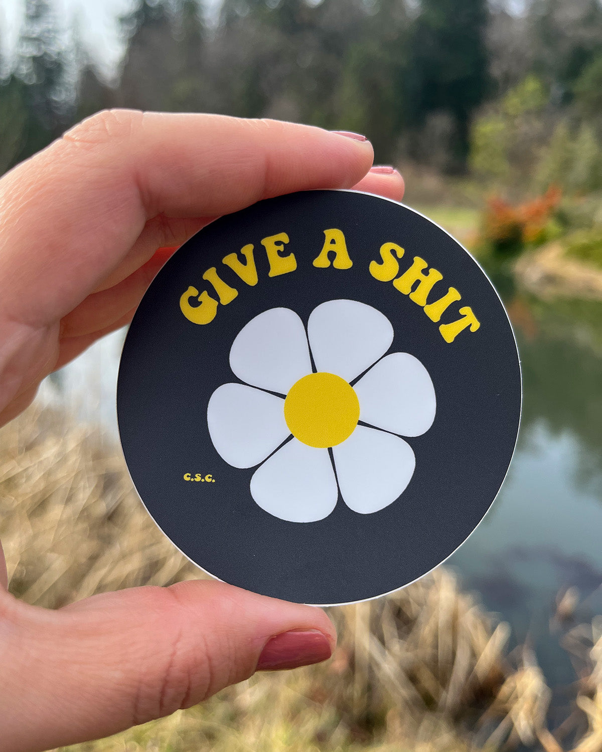 Give A Shit Vinyl Sticker