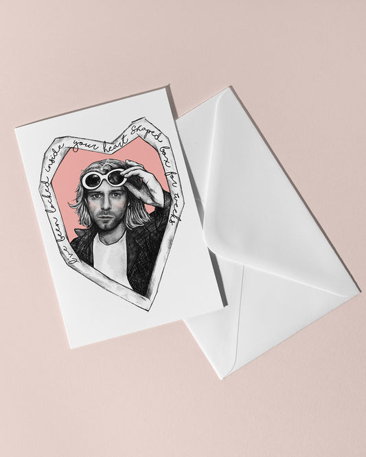 Kurt Cobain Nirvana Valentine’s Day Card