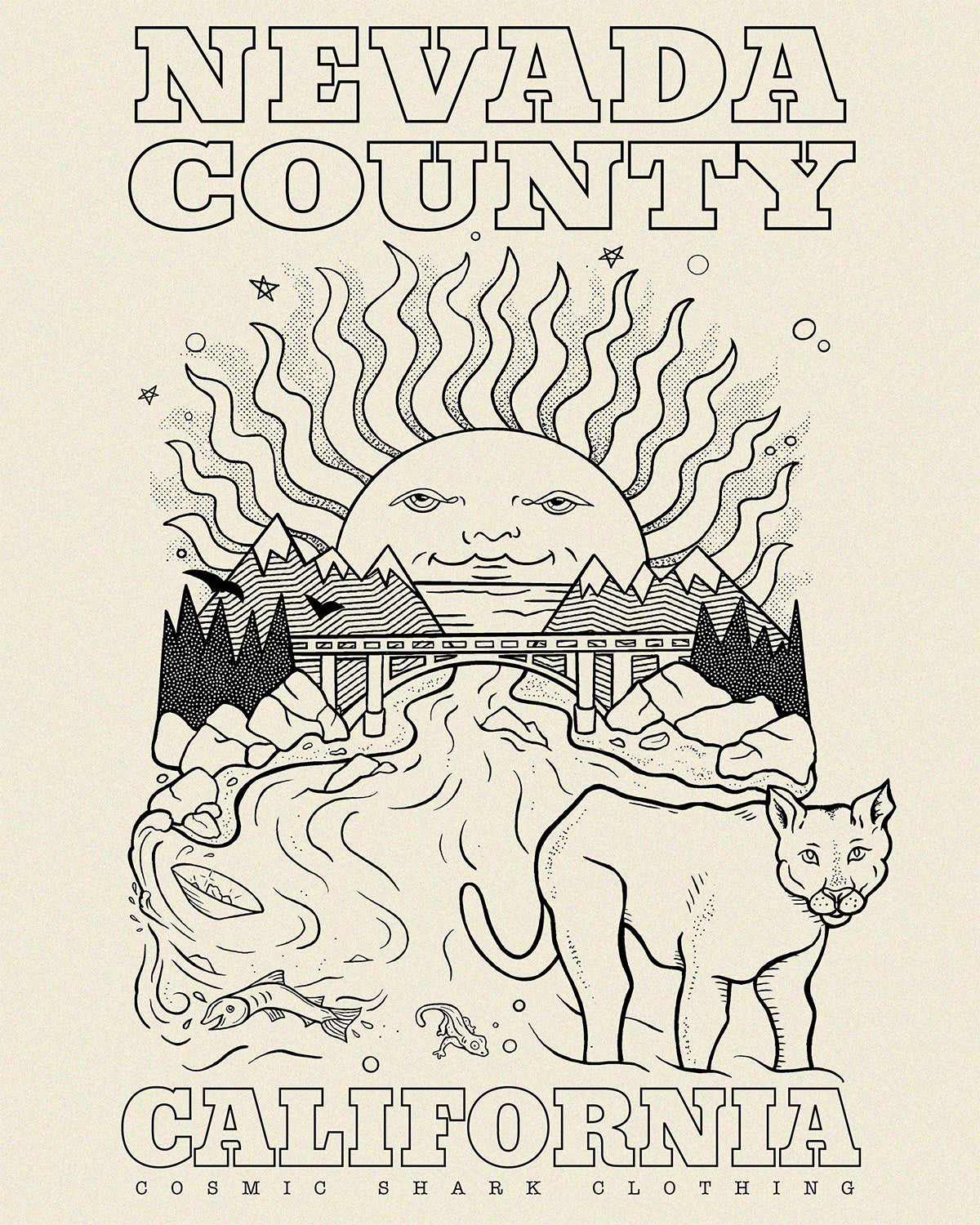 Nevada County, CA Hoodie