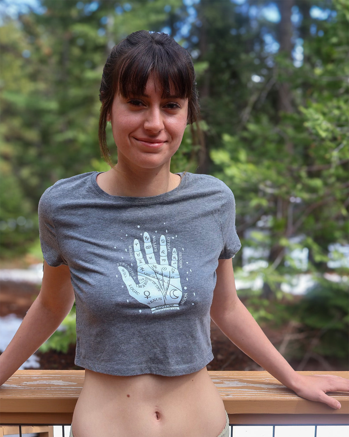 Palmistry Crop Top -Fitted